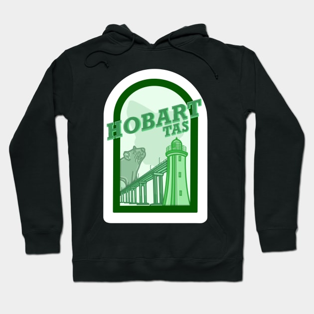 Hobart, TAS Hoodie by astroashleeart